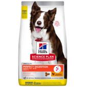 Hill`s Adult Perfect Digestion  Medium  – За средна порода кучета над 1 година с пилешко и кафяв ориз